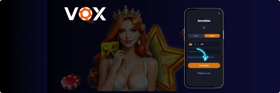 Vox Casino Login Seite